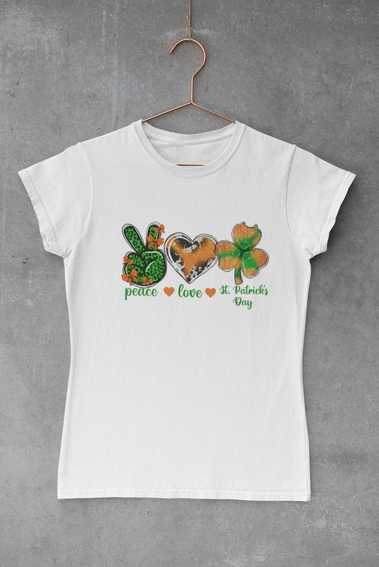 Peace Love St Patty Transfer