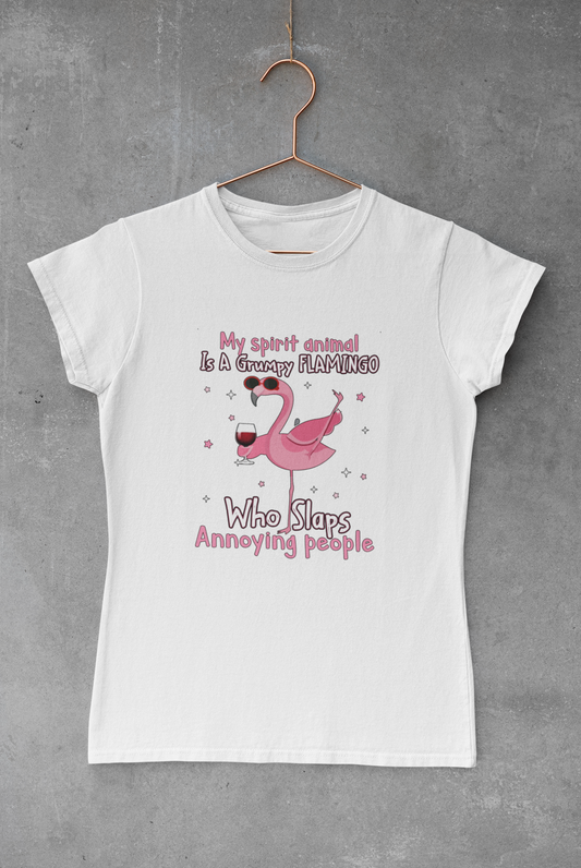 Grumpy Flamingo Transfer