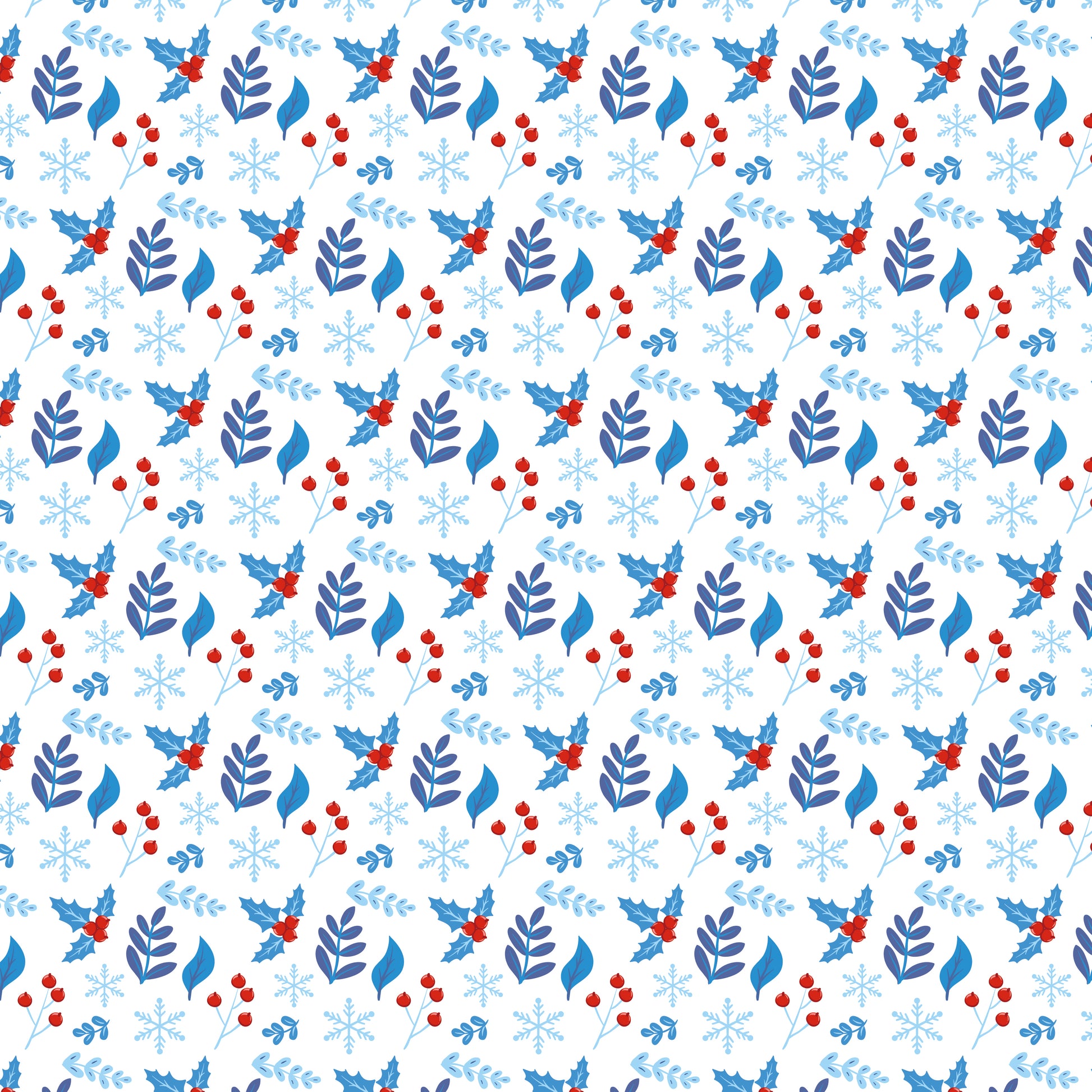 Snowflakes & Flowers V.2 12x12 Patterned Vinyl Sheet