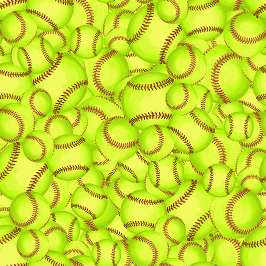 So Many Softballs 12x12 Patterned Vinyl Sheet