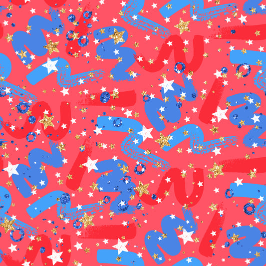 Stars & Strokes 12x12 Patterned Vinyl Sheet