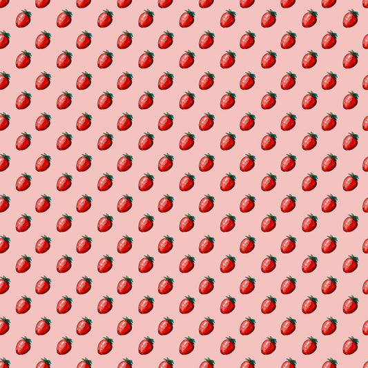 Sweet Strawberries 12x12 Patterned Vinyl Sheet