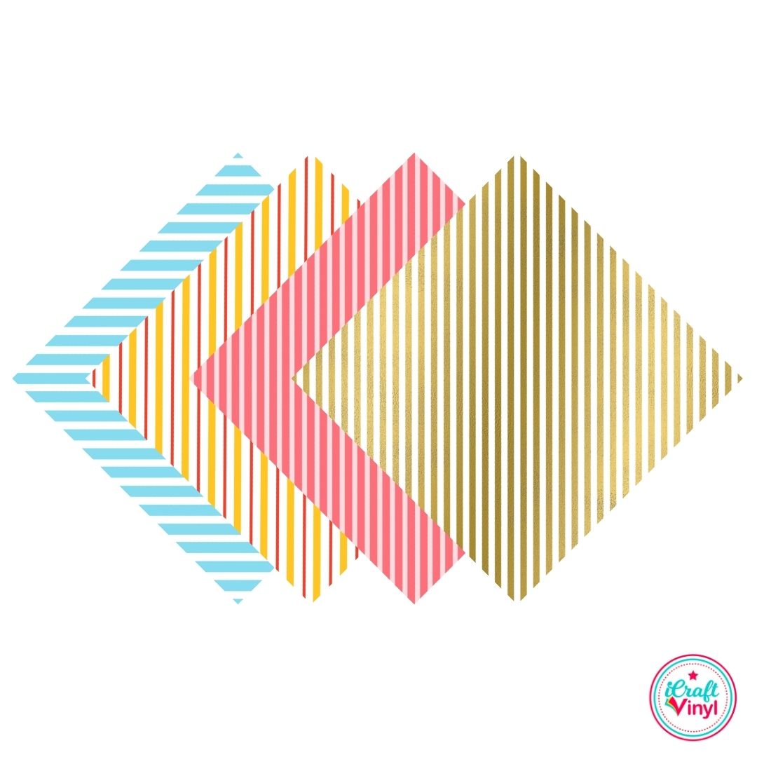 Diagonal Stripes Patterned Pack – iCraftVinyl