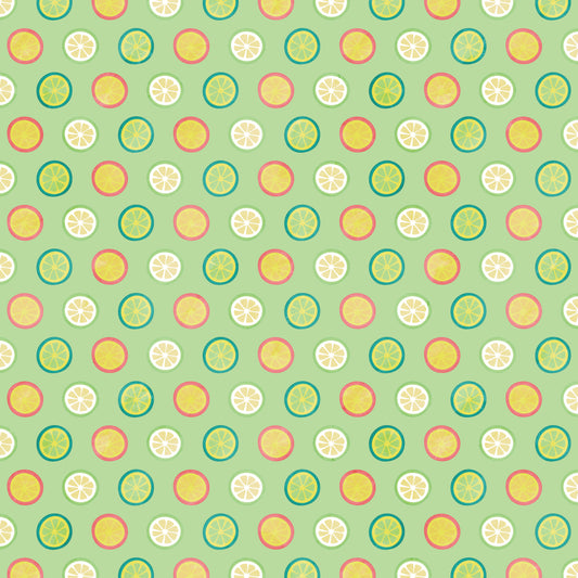 Summer Citrus 12x12 Patterned Vinyl Sheet