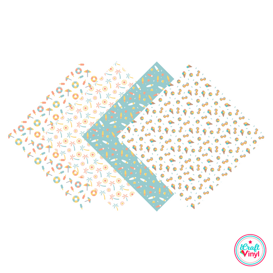 Summer Fun Patterned HTV Pack