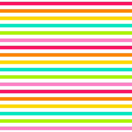 Summer Horizontal Stripes 12x12 Patterned Vinyl Sheet
