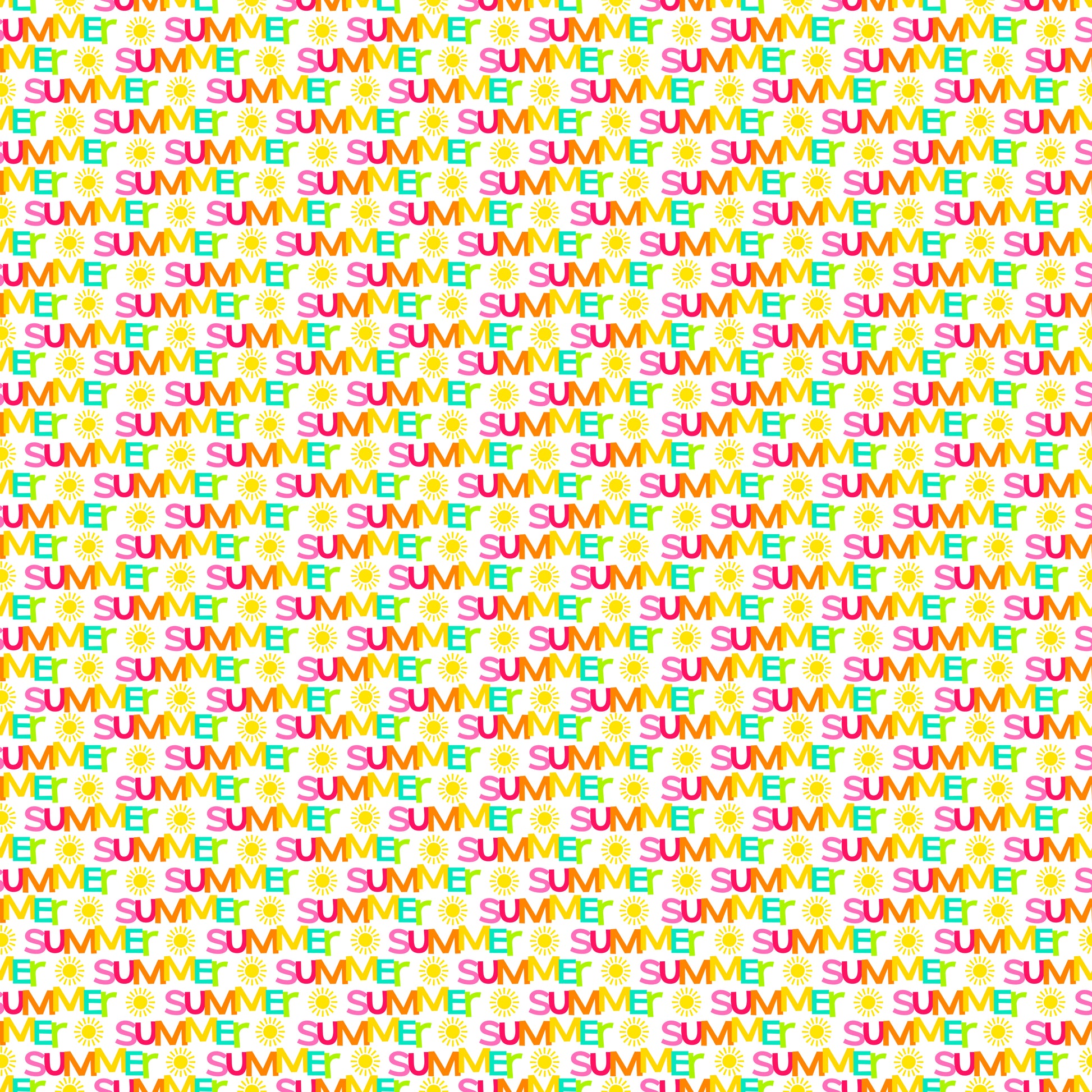 Summer Text 12x12 Patterned Vinyl Sheet