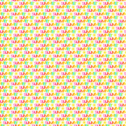 Summer Text 12x12 Patterned Vinyl Sheet