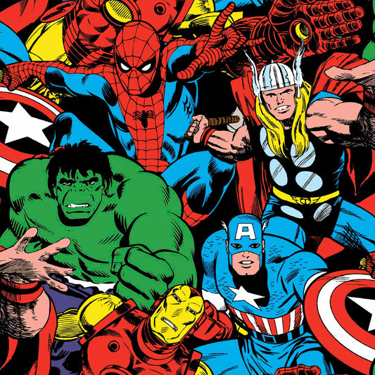 Superhero Squad 12x12 Patterned Vinyl Sheet