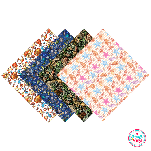 Under the Sea Patterned HTV Pack