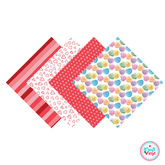 Be My Valentine Patterned HTV Pack
