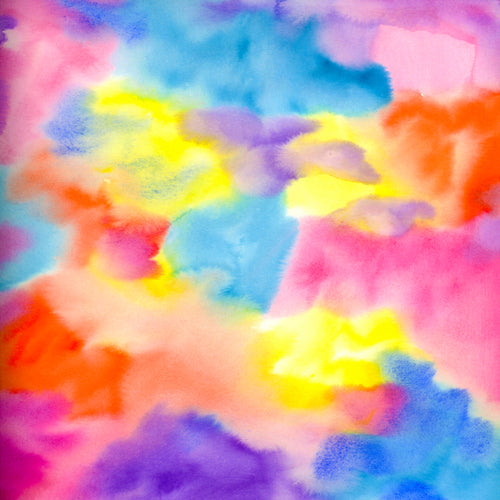 Rainbow Watercolor 12x12 Patterned Vinyl Sheet