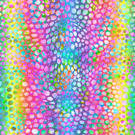 Wild Rainbow Spots 12x12 Patterned Vinyl Sheet