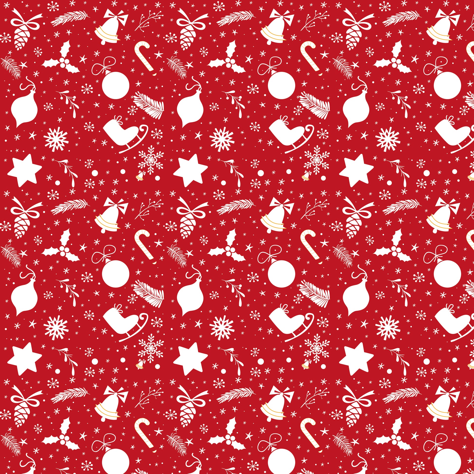 Winter Holiday Red 12x12 Patterned Vinyl Sheet
