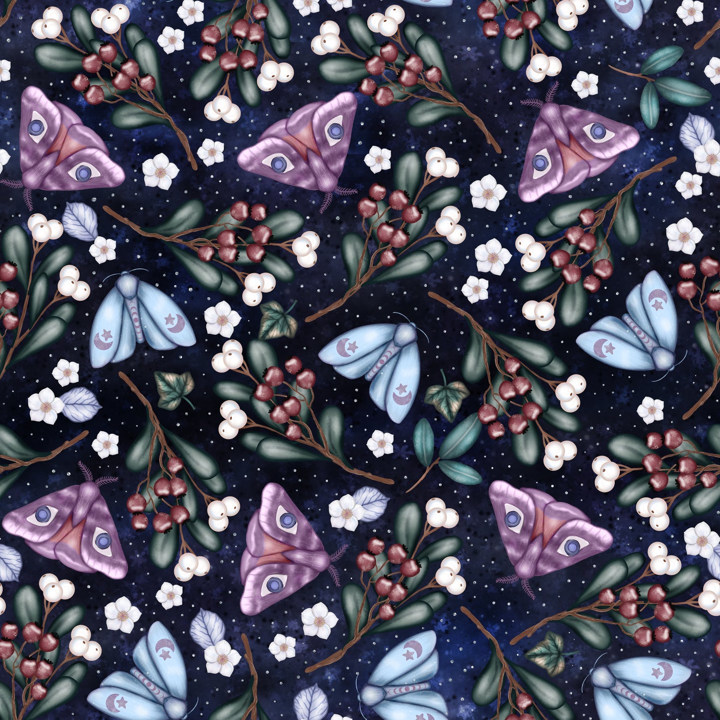 Winter Moth 12x12 Patterned Vinyl Sheet
