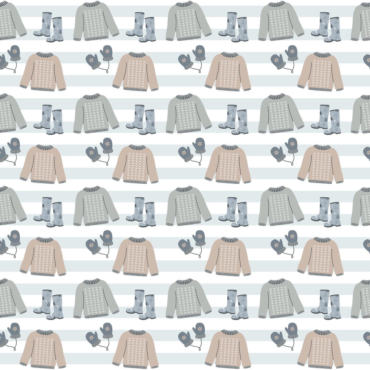 Winter Wear 12x12 Patterned Vinyl Sheet