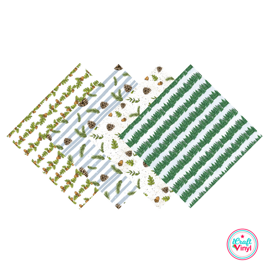 Winter Woodlands Patterned HTV Pack