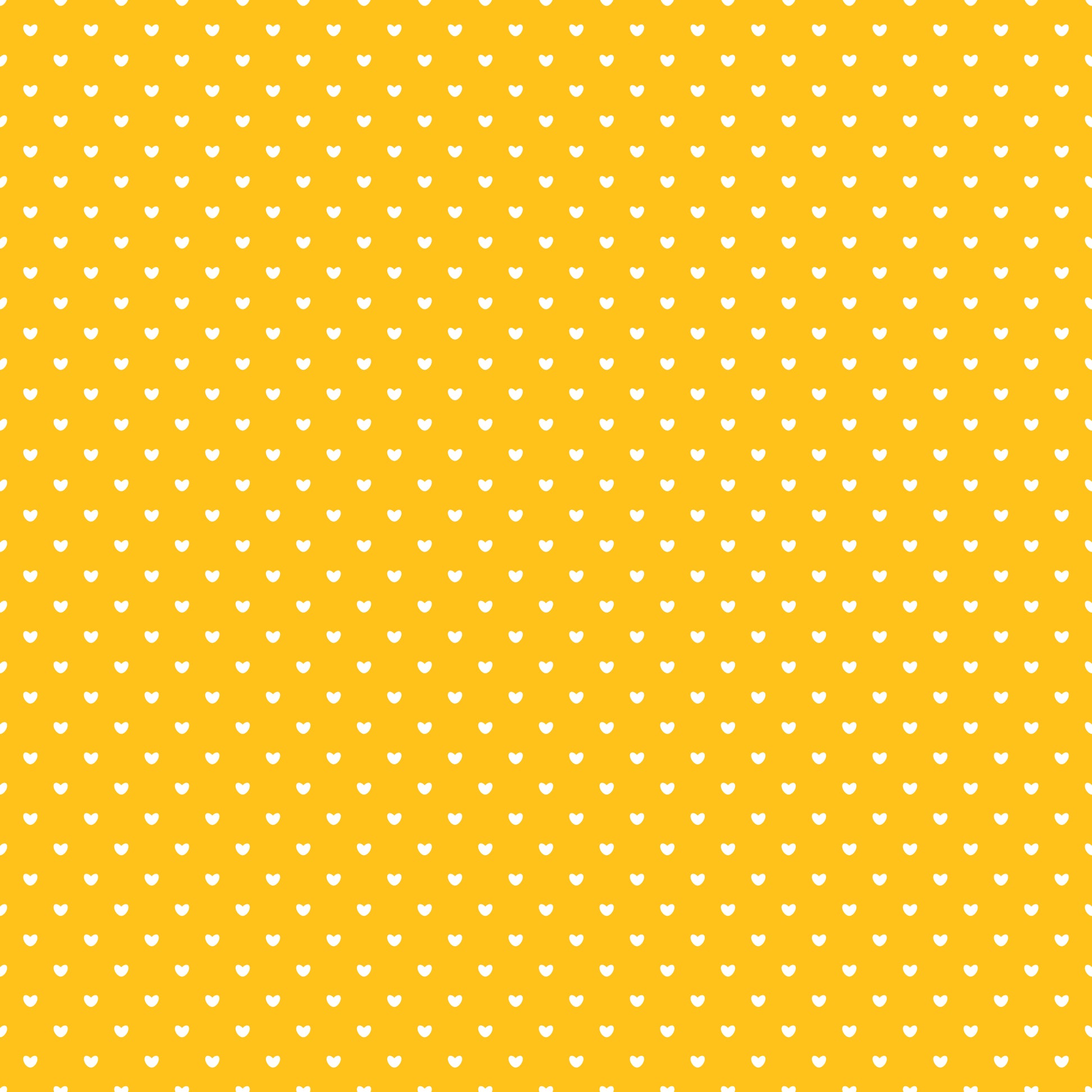 Yellow Mini Hearts 12x12 Patterned Vinyl Sheet