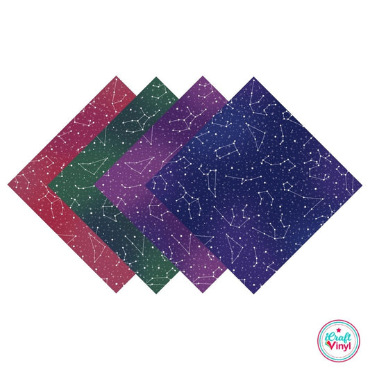 Colorful Constellations Patterned Vinyl Pack
